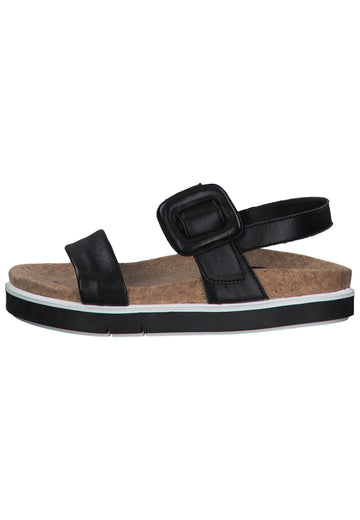 Tamaris Sandalen Leder Schwarz - surf4shoes