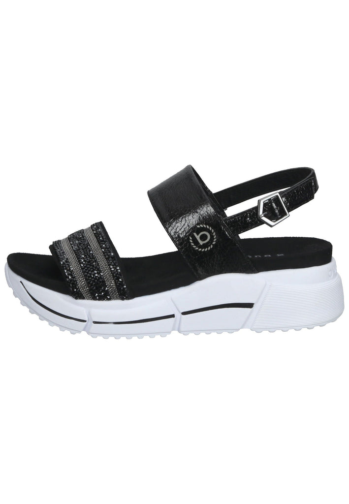 Bugatti Sandalen Lederimitat Schwarz - surf4shoes