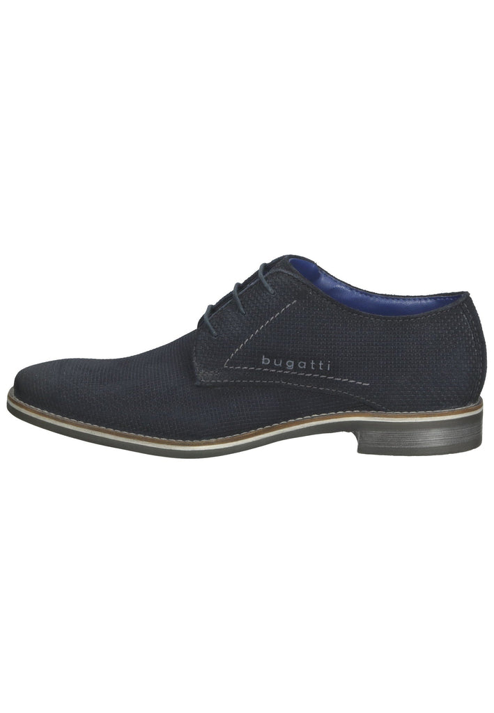 Bugatti Businessschuhe Veloursleder Dunkelblau - surf4shoes
