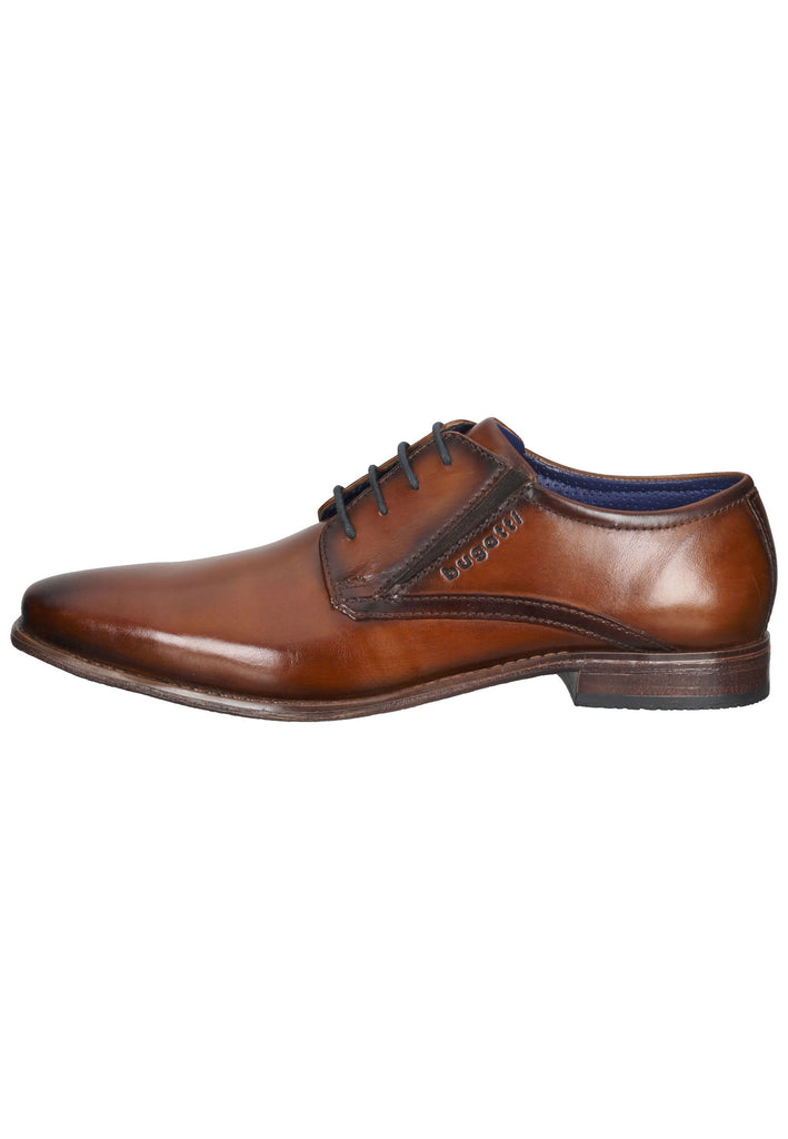 Bugatti Businessschuhe Glattleder Cognac - surf4shoes