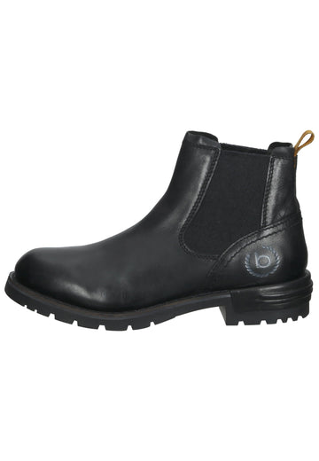 Bugatti Stiefelette Nappaleder Schwarz - surf4shoes