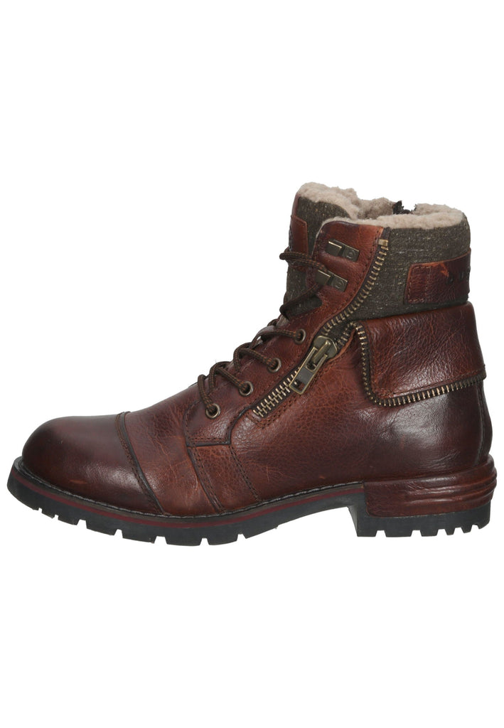 Bugatti Stiefelette Glattleder Braun Warmfutter - surf4shoes