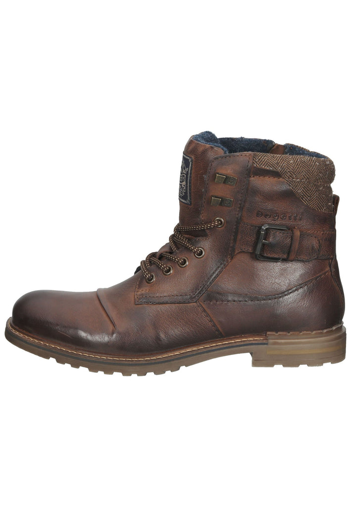Bugatti Stiefelette Leder Dunkelbraun - surf4shoes