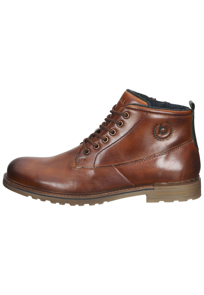 Bugatti Stiefelette Nappaleder Cognac - surf4shoes