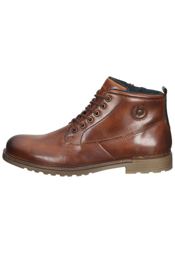 Bugatti Stiefelette Nappaleder Cognac - surf4shoes