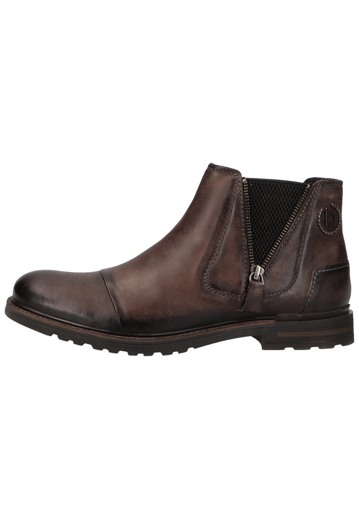 Bugatti Stiefelette Leder Dunkelgrau - surf4shoes