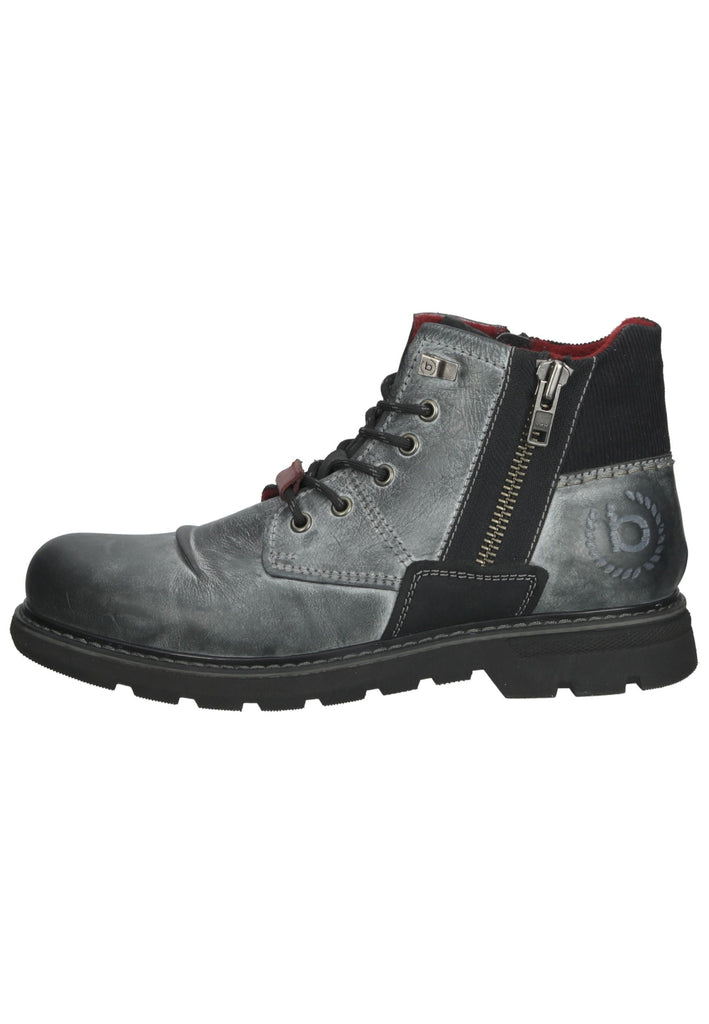 Bugatti Stiefelette Leder Dunkelgrau - surf4shoes