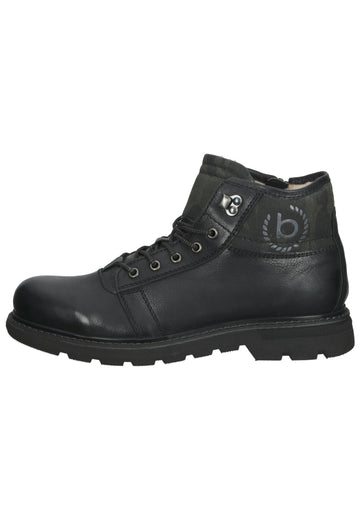 Bugatti Stiefelette Nappaleder Schwarz - surf4shoes