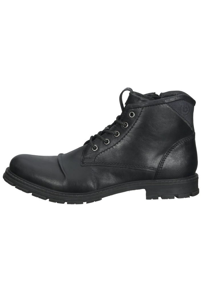 Bugatti Stiefelette Nappaleder Schwarz - surf4shoes