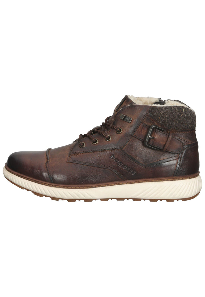 Bugatti Stiefelette Leder Dunkelbraun Warmfutter - surf4shoes
