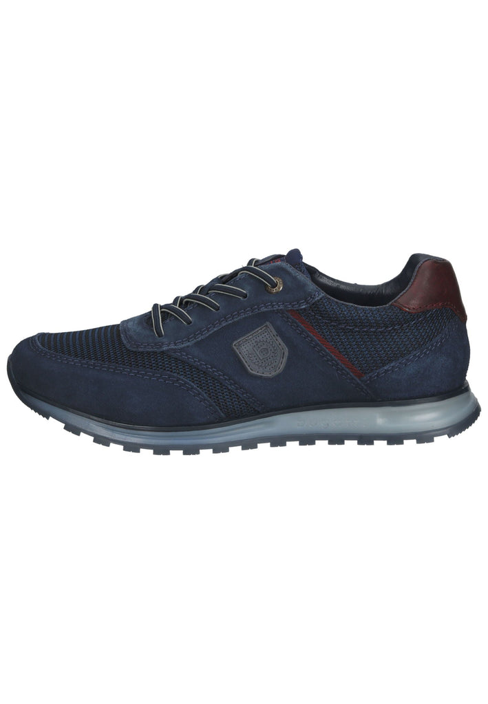 Bugatti Halbschuhe Veloursleder/Textil Blau - surf4shoes