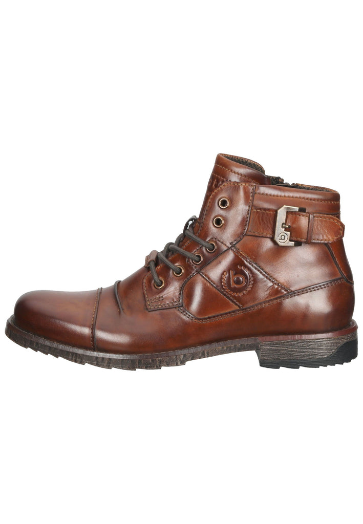 Bugatti Stiefelette Leder Cognac - surf4shoes