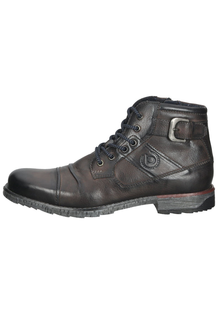 Bugatti Stiefelette Leder Dunkelgrau - surf4shoes