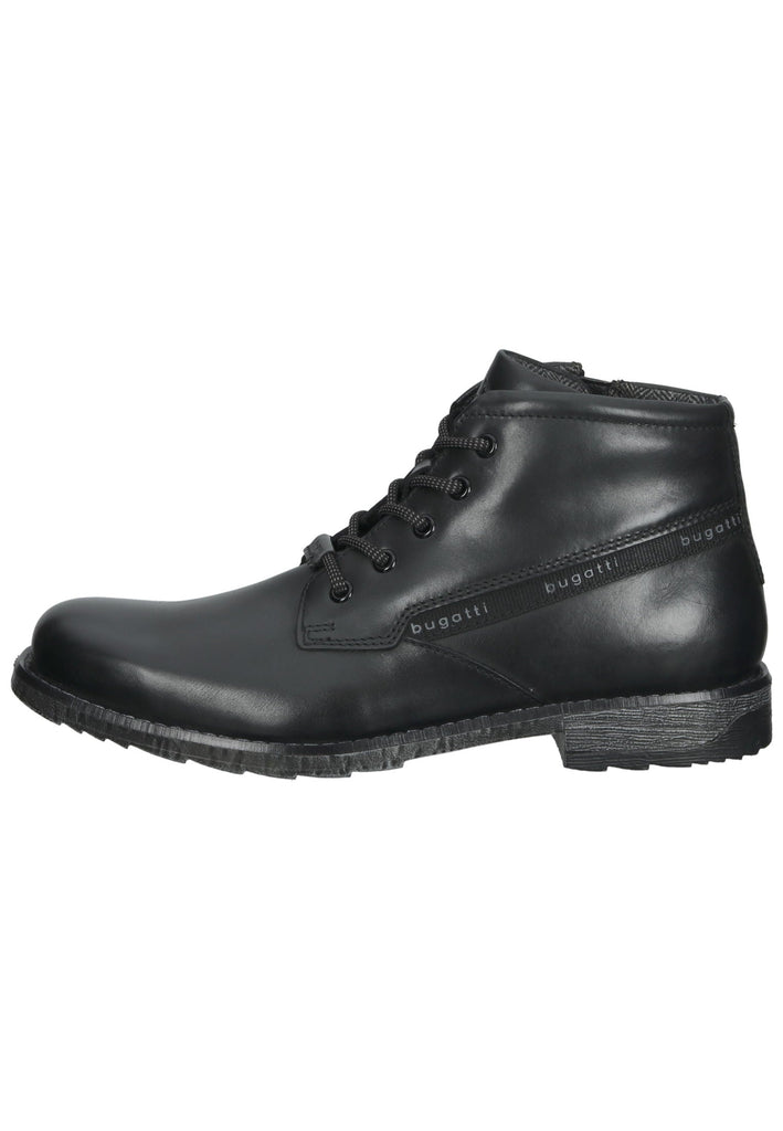 Bugatti Stiefelette Glattleder Schwarz - surf4shoes