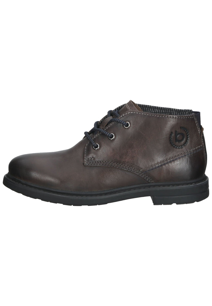 Bugatti Stiefelette Leder Dunkelgrau - surf4shoes