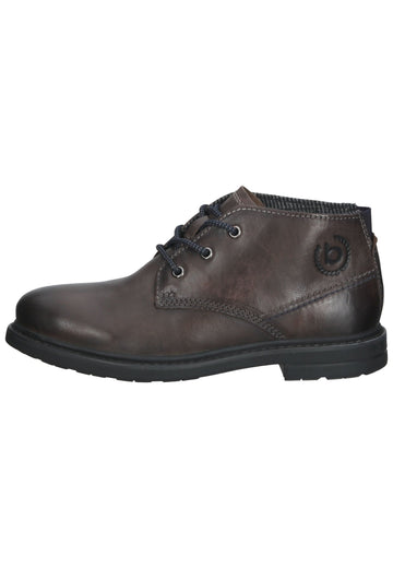Bugatti Stiefelette Leder Dunkelgrau - surf4shoes