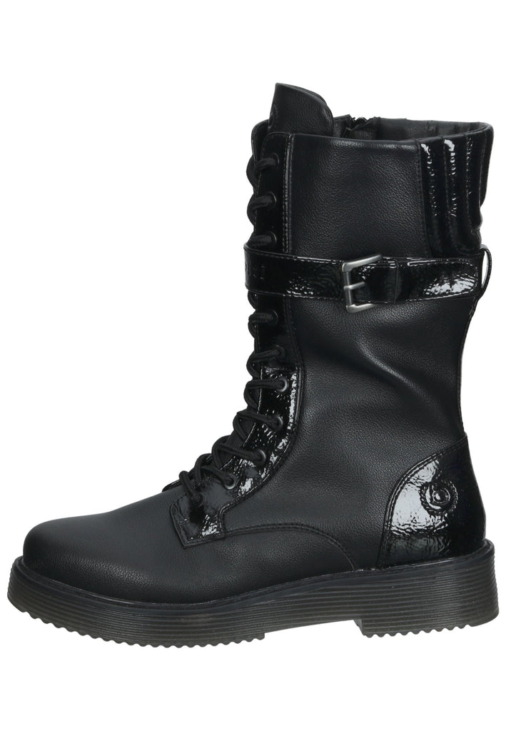 Bugatti Stiefelette Lederimitat Schwarz/Schwarz - surf4shoes