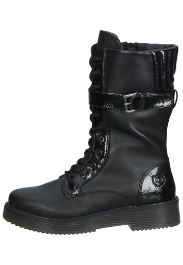 Bugatti Stiefelette Lederimitat Schwarz/Schwarz - surf4shoes