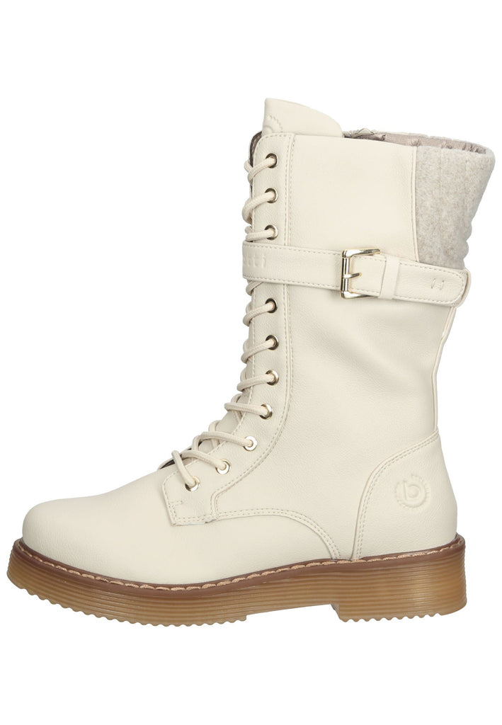 Bugatti Stiefelette Lederimitat Beige - surf4shoes