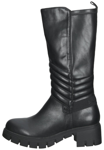 Bugatti Stiefel Lederimitat Schwarz - surf4shoes