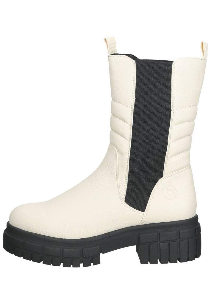 Bugatti Stiefelette Lederimitat/Textil Beige - surf4shoes