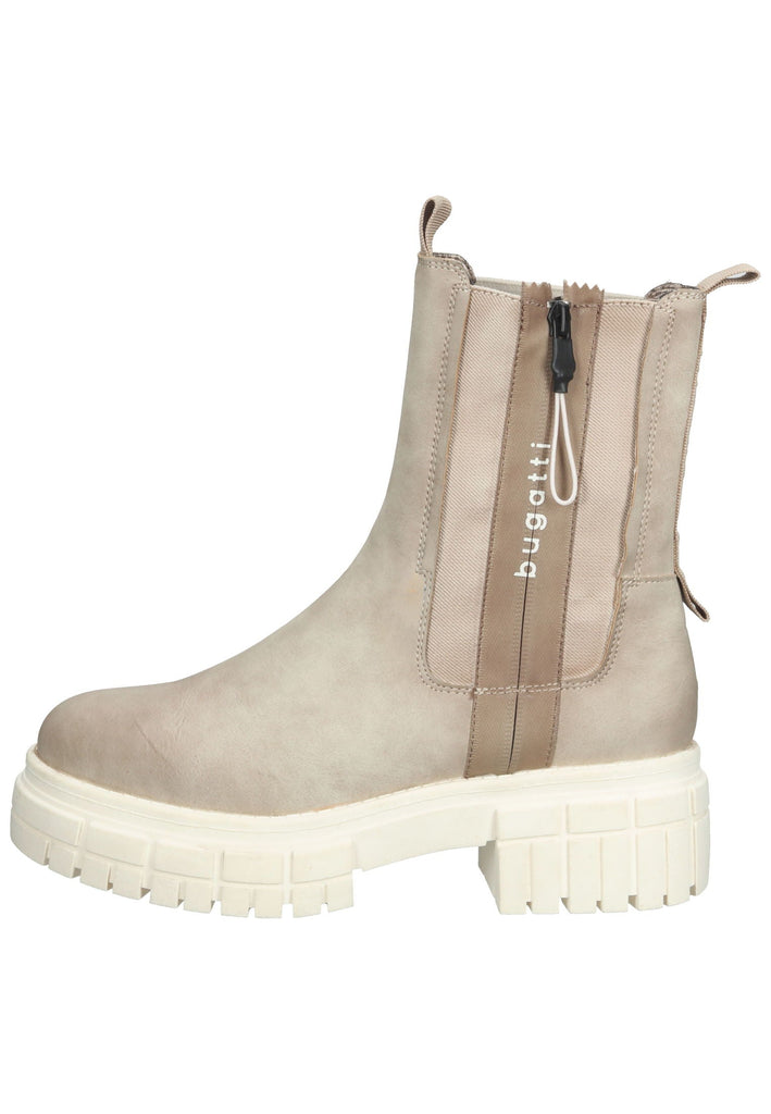 Bugatti Stiefelette Lederimitat Beige - surf4shoes