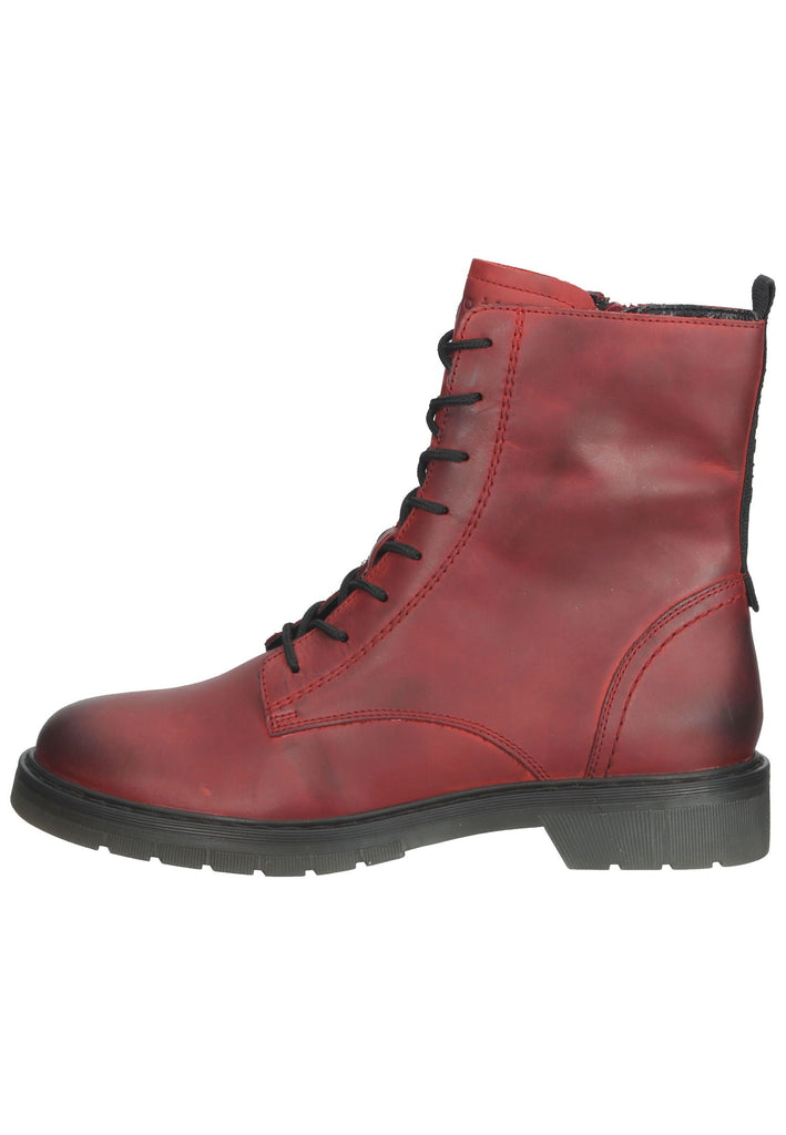 Bugatti Stiefelette Glattleder Rot - surf4shoes