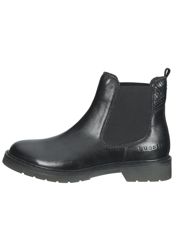Bugatti Stiefelette Leder/Textil Schwarz - surf4shoes