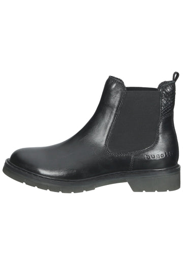 Bugatti Stiefelette Leder/Textil Schwarz - surf4shoes