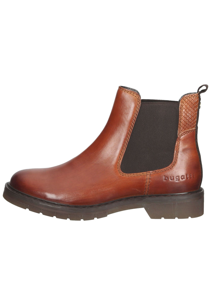 Bugatti Stiefelette Leder/Textil Cognac - surf4shoes