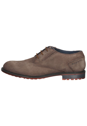 Bugatti Halbschuhe Leder Dunkelgrau - surf4shoes