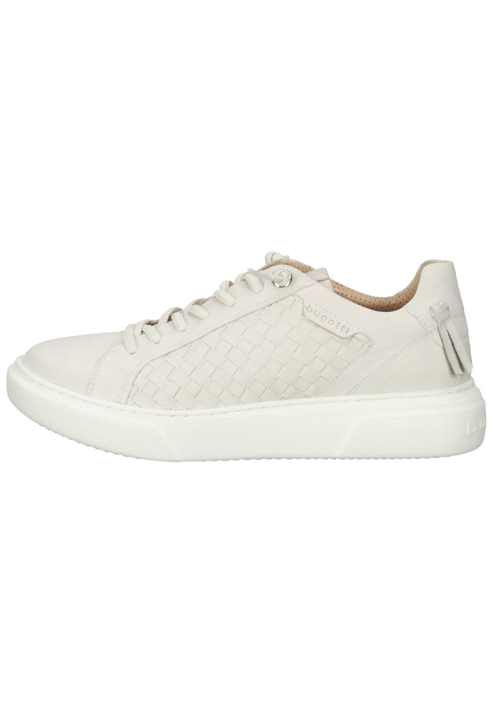 Bugatti Sneaker Nubukleder Weiß - surf4shoes