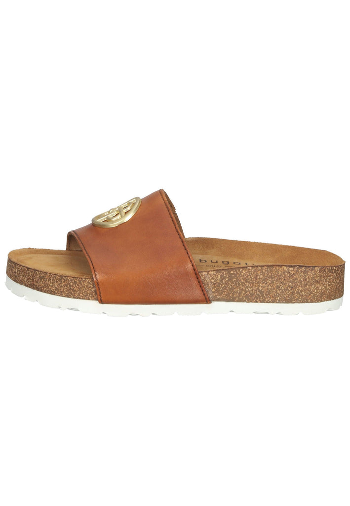 Bugatti Pantoletten Leder Braun - surf4shoes