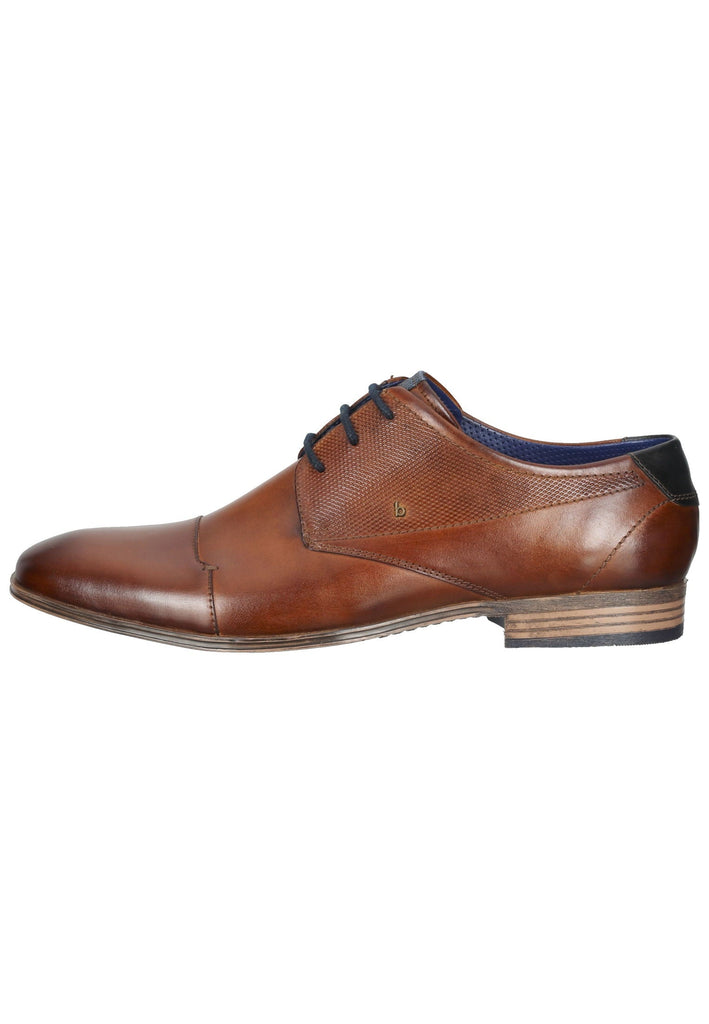 Bugatti Businessschuhe Glattleder Cognac - surf4shoes