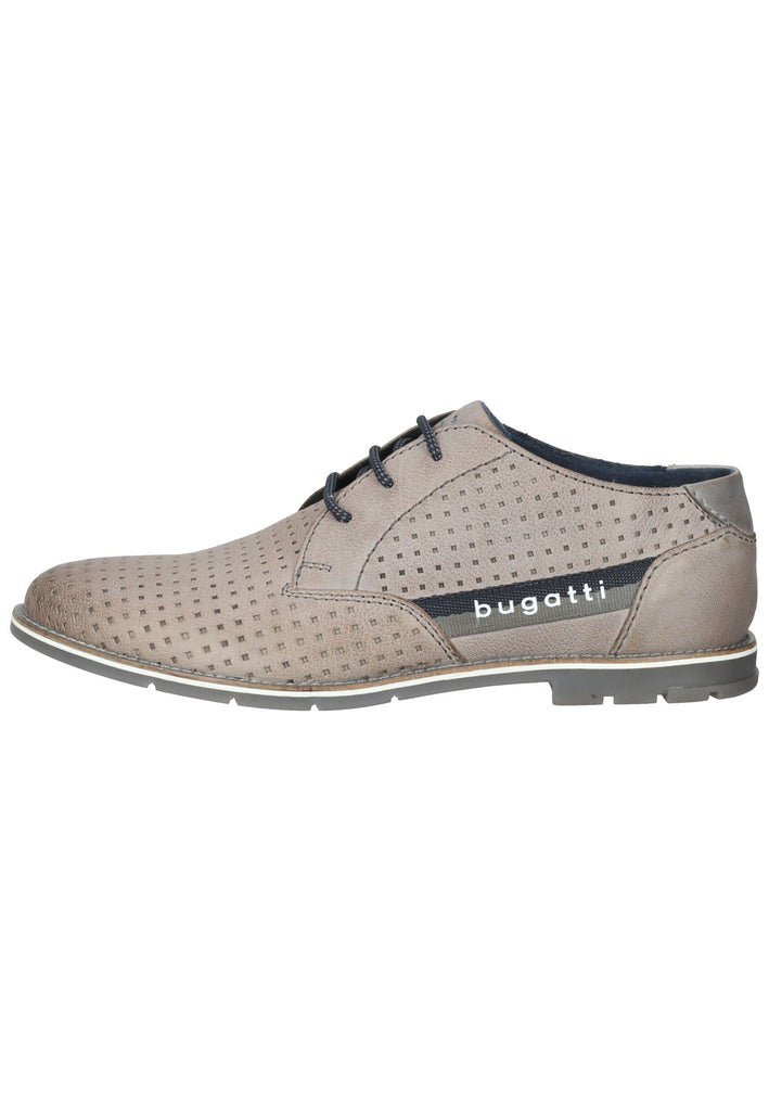 Bugatti Businessschuhe Nubukleder Grau - surf4shoes