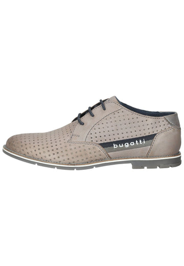 Bugatti Businessschuhe Nubukleder Grau - surf4shoes