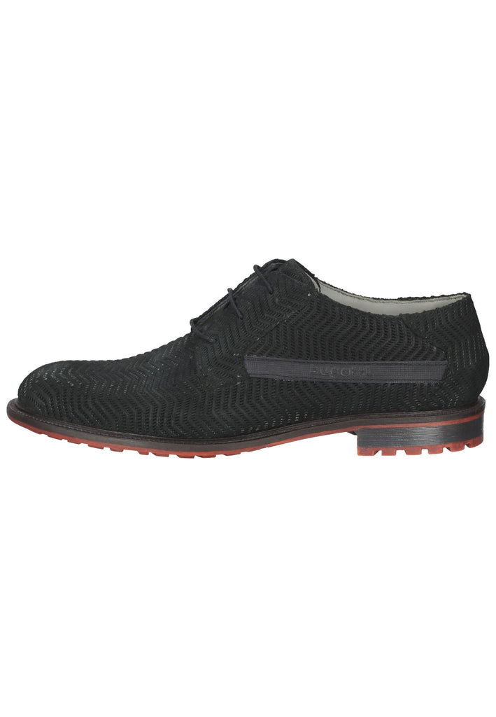 Bugatti Businessschuhe Veloursleder Schwarz - surf4shoes