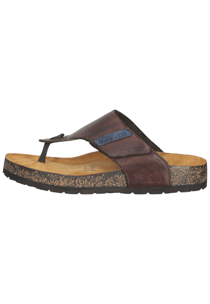 Bugatti Pantoletten Glattleder Braun - surf4shoes