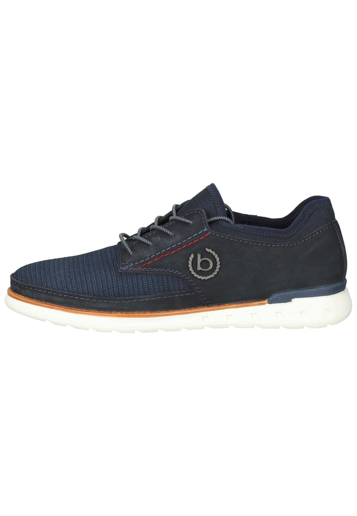 Bugatti Halbschuhe Nubukleder/Textil Dunkelblau - surf4shoes