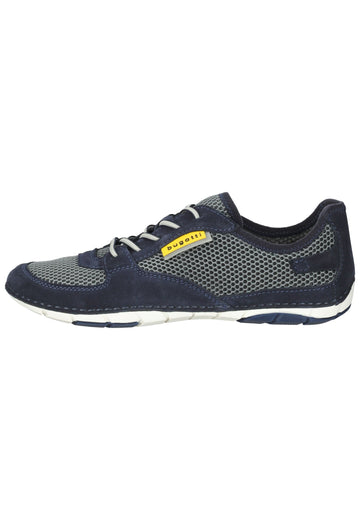 Bugatti Sneaker Veloursleder/Textil Dunkelblau/Grau - surf4shoes