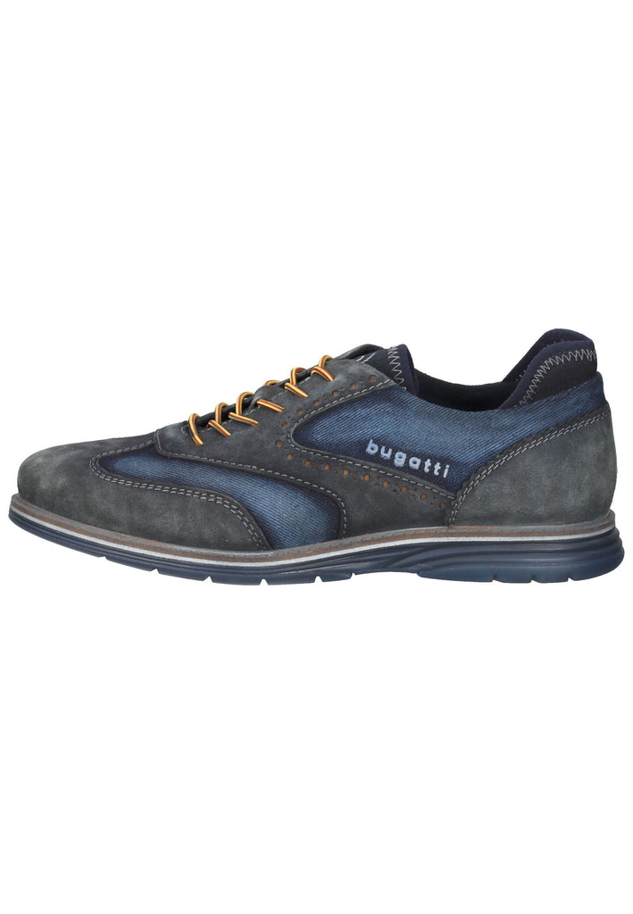 Bugatti Halbschuhe Veloursleder/Textil Dunkelblau - surf4shoes