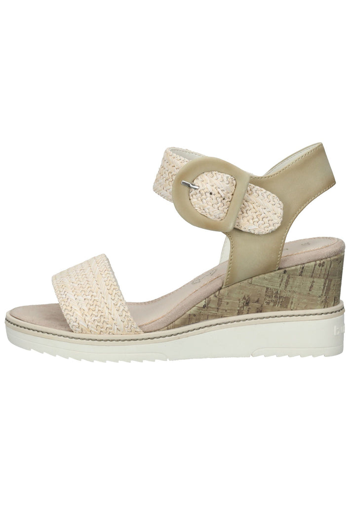 Bugatti Sandalen Lederimitat/Textil Beige - surf4shoes