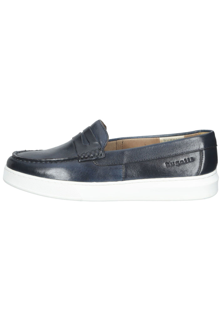 Bugatti Slipper Nappaleder Blau - surf4shoes
