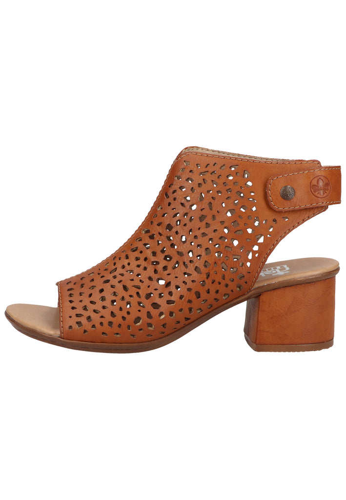Rieker Sandalen Lederimitat Braun - surf4shoes