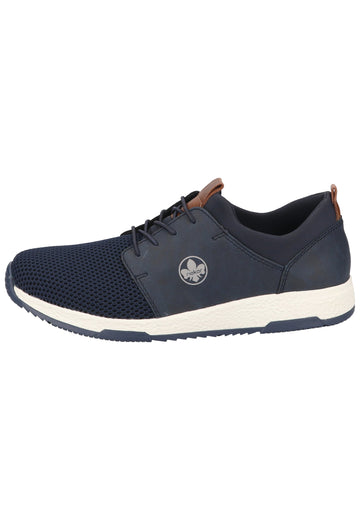 Rieker Sneaker Lederimitat/Textil Schwarz - surf4shoes