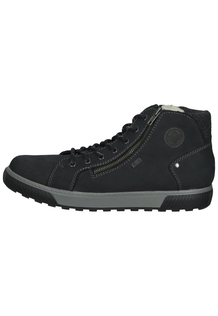Rieker Stiefelette Leder Blau/Grau Warmfutter - surf4shoes