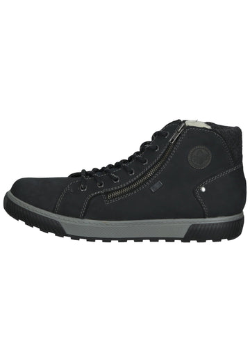 Rieker Stiefelette Leder Blau/Grau Warmfutter - surf4shoes