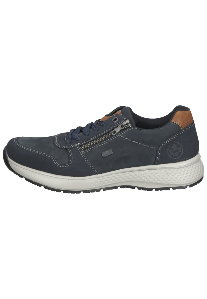 Rieker Sneaker Leder Blau/Braun - surf4shoes