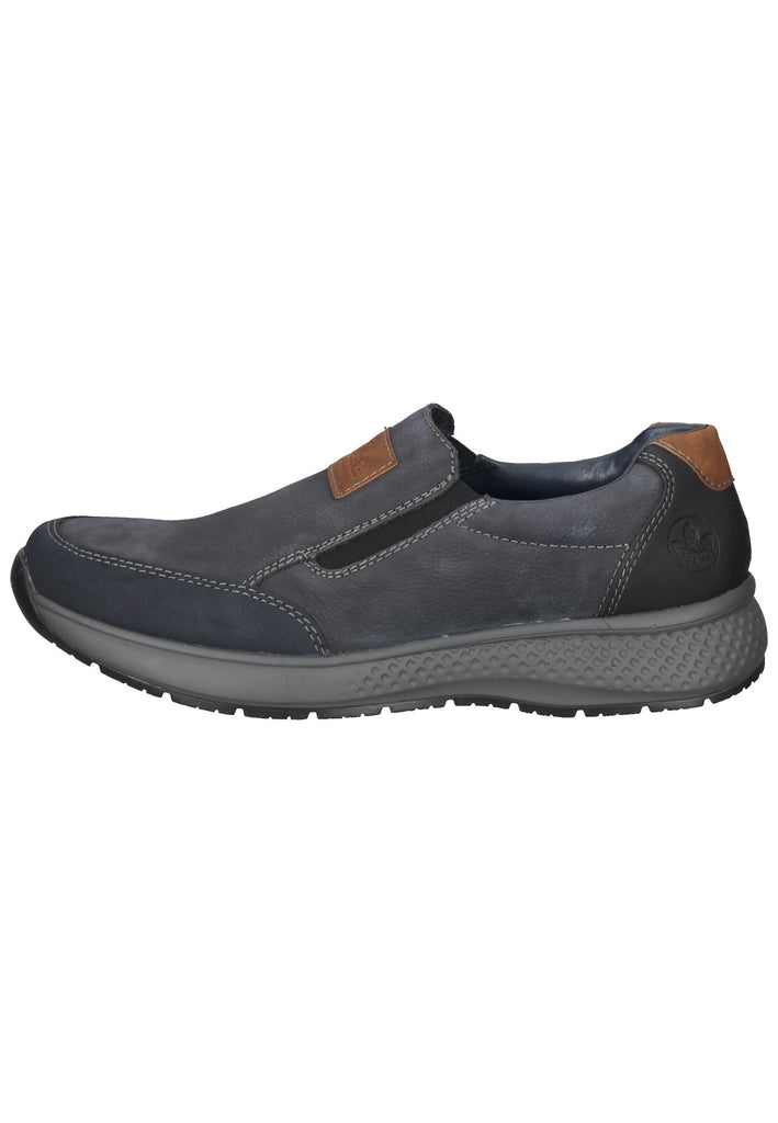 Rieker Slipper Leder Navy/Schwarz - surf4shoes