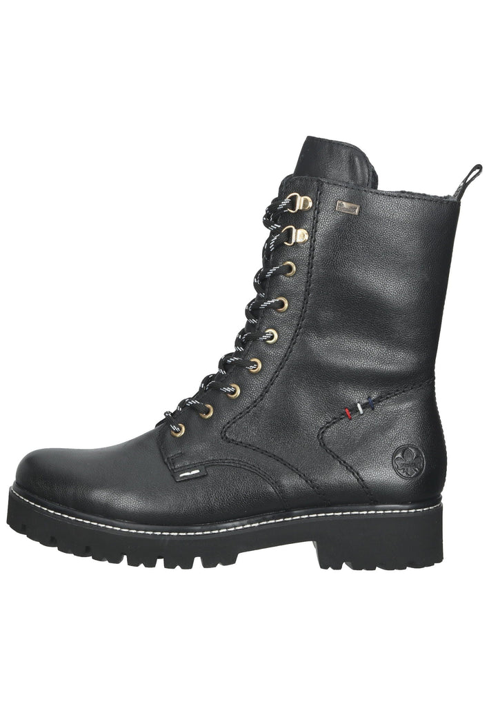 Rieker Stiefelette Leder Schwarz - surf4shoes
